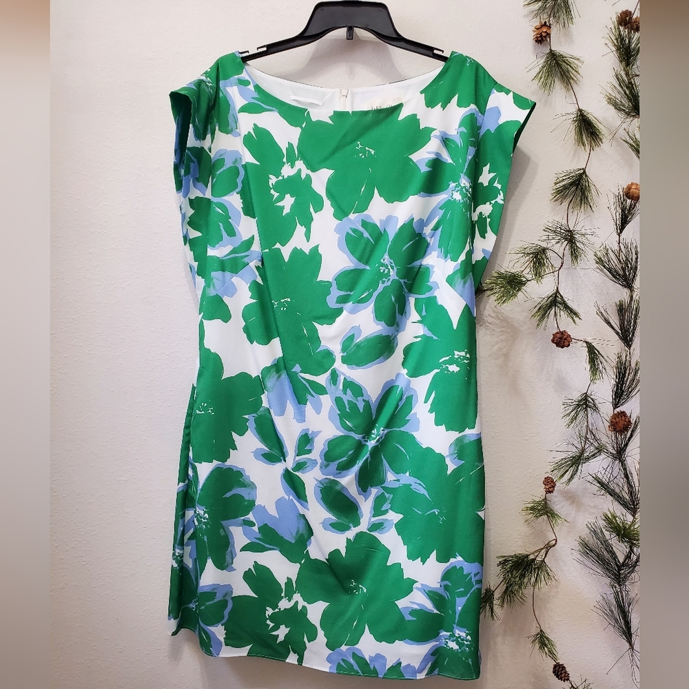 NWT Willow Glenn Floral Cap Sleeve Shift Dress Wedding Guest